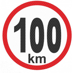 Autocolant reflectorizant mic - 100km