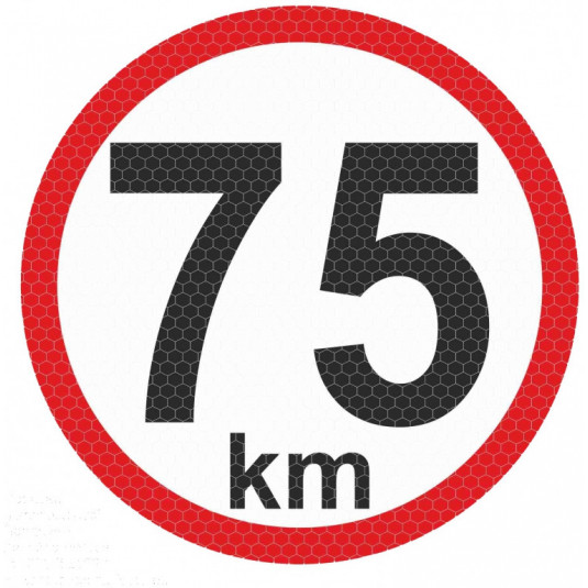 Autocolant reflectant mic - 75km