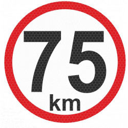 Autocolant reflectant mic - 75km