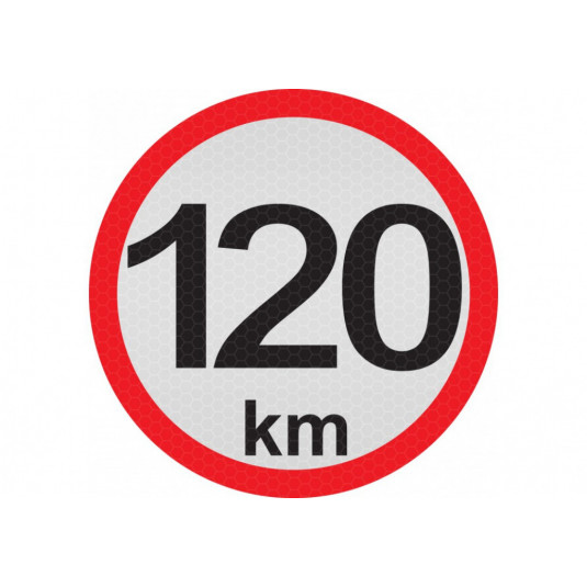 Autocolant reflectorizant mic - 120km