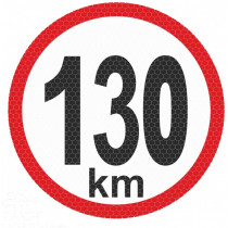 Autocolant reflectant mic - 130km