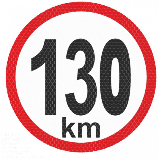 Autocolant reflectant mic - 130km