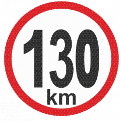 Autocolant reflectant mic - 130km