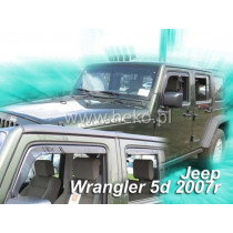 Deflectoare JEEP Wrangler 5D (+spate) (din 2007)
