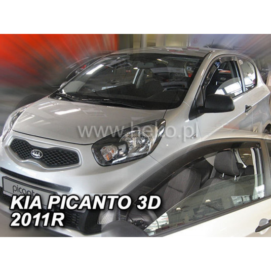 Deflectoare KIA Picanto II 5D (+spate) (din 2011)