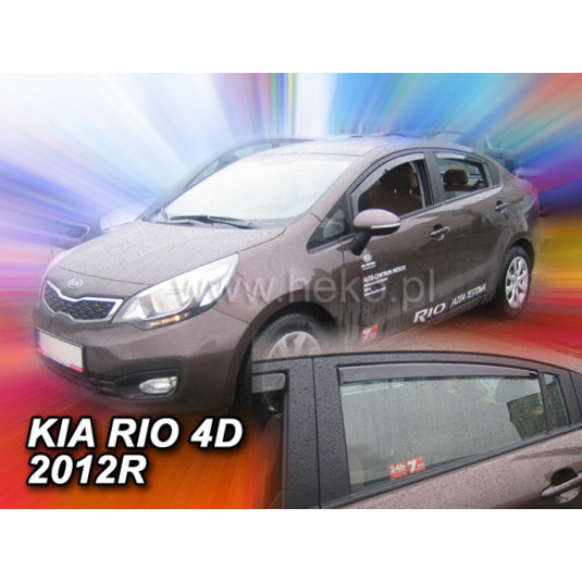 Deflectoare pentru KIA Rio 5D (+spate) Sedan (2011-2017)