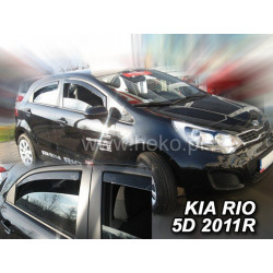 Deflectoare KIA Rio 5D (+spate) HB (2011-2017)