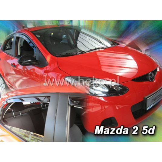 Deflectoare MAZDA 2 5D (+spate) (2009-2014)