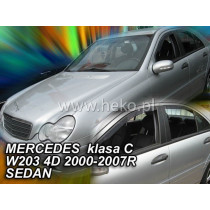 Deflectoare de vânt MERCEDES C-Class W203 4D (+spate) Sedan (2000-2007)