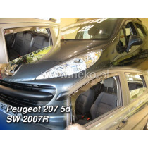 Deflectoare PEUGEOT 207 5D (+spate) HB (2006-2012)