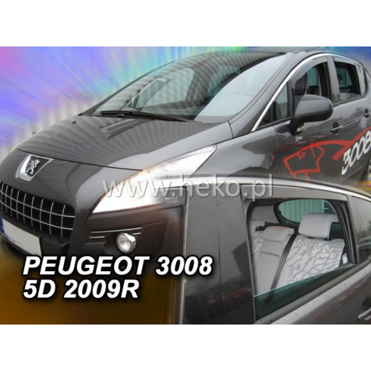 Deflectoare PEUGEOT 3008 5D (+spate) (2009-2016)