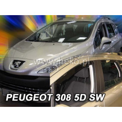 Deflectoare PEUGEOT 308 5D (+spate) HB (2007-2013)