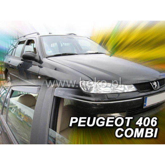 Deflectoare PEUGEOT 406 4D (+spate) Combi (1996-2004)