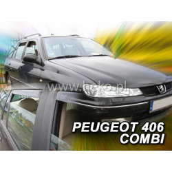 Deflectoare PEUGEOT 406 4D (+spate) Combi (1996-2004)