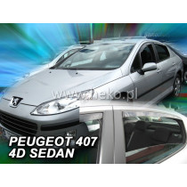 Deflectoare PEUGEOT 407 4D (+spate) Sedan (2004-2010)