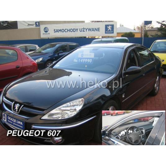 Deflectoare PEUGEOT 607 4D Sedan (1999-2010)