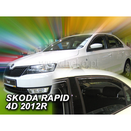 Deflectoare ŠKODA RapiD (+spate) Sedan (din 2012)