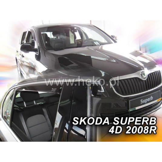 Deflectoare ŠKODA Superb II 4D (+spate) Sedan (2008-2015)