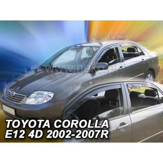 Deflectoare TOYOTA Corolla 4/5D (+spate) Sedan (2002-2007)
