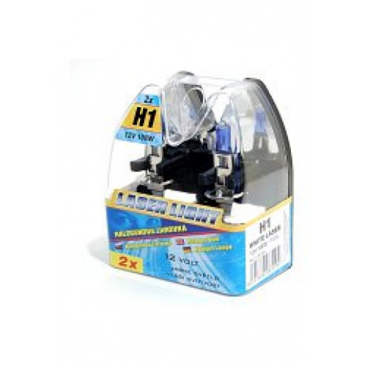 Bec halogén H1 12V 100W ALB LASER 2buc
