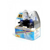 Bec auto halogen H3 12V 55W, soclu PK22s, set 2 bucăți. Execuție WHITE LASER.