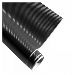 Folie auto cu canale de aer negru-carbon