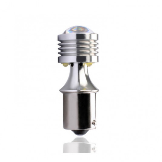 LED BA15s 4x HP LED 12-24V Alb 1buc