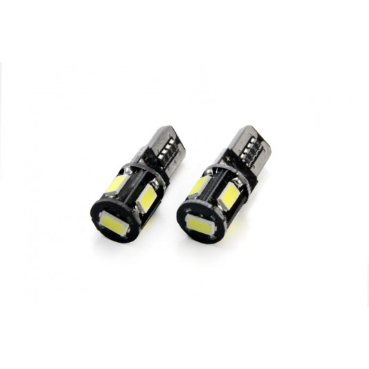 Becuri LED CANBUS 5SMD 5730 T10 (W5W) White (2buc)