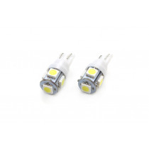 Becuri LED STANDARD T10 W5W 5xSMD 5050 12V (2 buc)