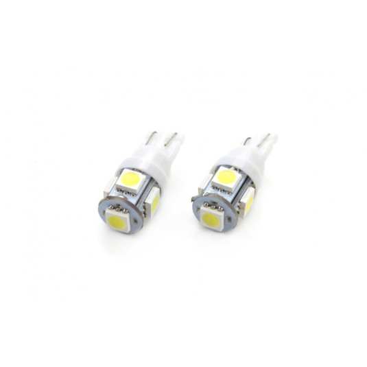 Becuri LED STANDARD T10 W5W 5xSMD 5050 12V (2 buc)