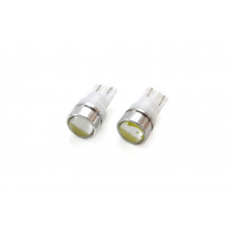 Becuri LED STANDARD T10 W5W 3xCOB HP 1,5W 12V Lens (2buc)
