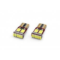 Becuri LED CANBUS 18SMD 4014 T10e (W5W) White 12V (2buc)
