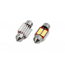 Becuri LED CANBUS 10smd 4014 Festoon 31mm Alb 12V/24V (2buc)
