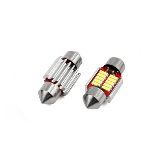 Becuri LED CANBUS 10smd 4014 Festoon 31mm Alb 12V/24V (2buc)
