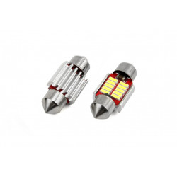 Becuri LED CANBUS 10smd 4014 Festoon 31mm Alb 12V/24V (2buc)