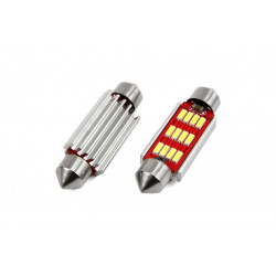 Becuri LED CANBUS 12SMD 4014 Festoon 41mm Alb 12V/24V (2buc)