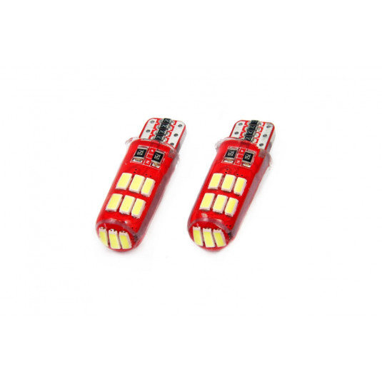 Becuri LED CANBUS 15SMD 4014 T10e (W5W) SILCA Alb 12V (2 buc)