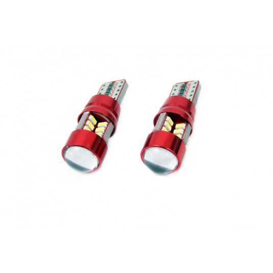 Becuri LED CANBUS 27SMD 3014 T10e (W5W) White 12V/24V (2buc)