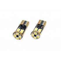 Becuri LED CANBUS 12SMD 2835 T10e (W5W) White 12V/24V (2buc)
