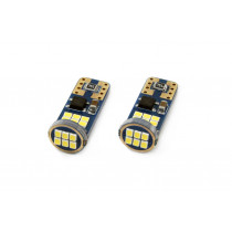 Becuri LED CANBUS 18SMD UltraBright 2016 T10e (W5W) White 12V/24V (2buc)