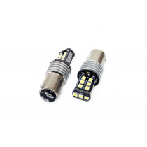 Becuri LED CANBUS 15SMD 2835 7,5W 1157 (P21/5W) Alb 12V/24V (2buc)