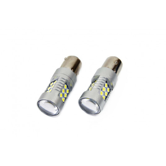 Becuri LED CANBUS 24SMD 3030 1156 (P21W) Alb 12V/24V (2buc)