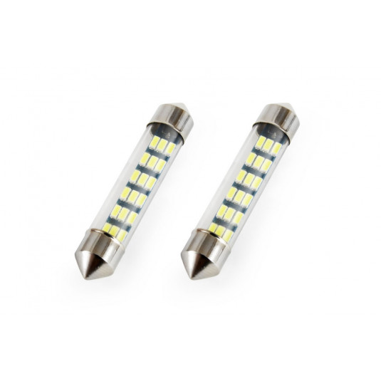 Becuri LED STANDARD Festoon C5W 18xSMD 3014 12V 41mm (2buc)