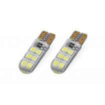 Becuri LED STANDARD T10 W5W 12xSMD 2835 12V Silca (2buc)