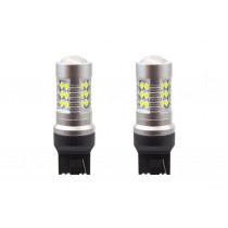 Becuri LED 1156 CANBUS 24SMD 3030 T20 7440 W21W White 12V/24V (2 buc)