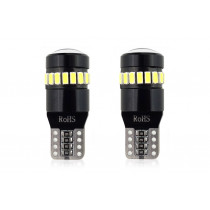 Becuri LED CANBUS 18SMD 3014 + 1SMD 1SMD T10 W5W White 12V/24V (2buc)