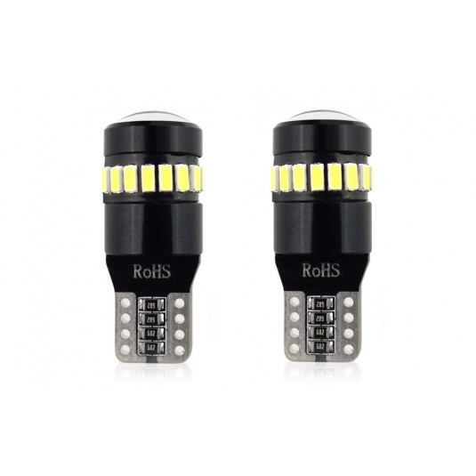 Becuri LED CANBUS 18SMD 3014 + 1SMD 1SMD T10 W5W White 12V/24V (2buc)