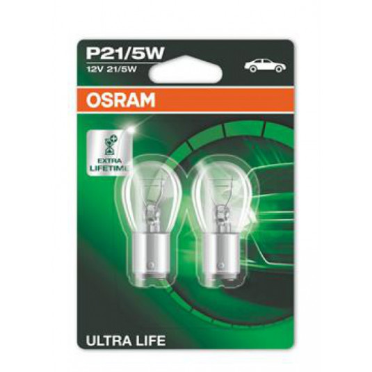 Becuri Osram P21/5W ULTRA LIFE blister gemeni 2 buc