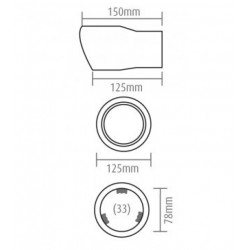 Ieșire țeavă eșapament (Ø țeavă până la 72mm)