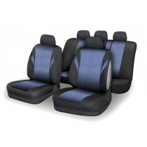 Huse scaune set 9 buc POLY albastru AIRBAG